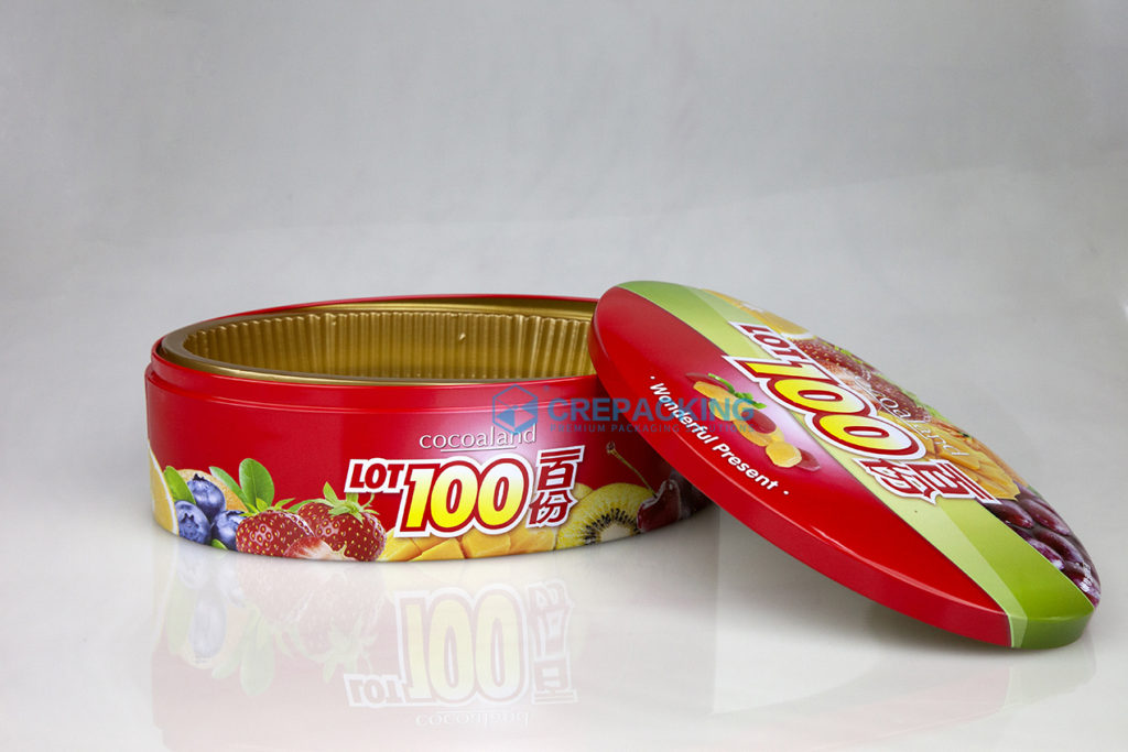 Oval Shape Tin Box for Candies Mints Box