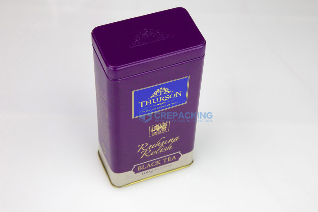 Food Grade Square shape Tin Box for Tea Coffee Gift box