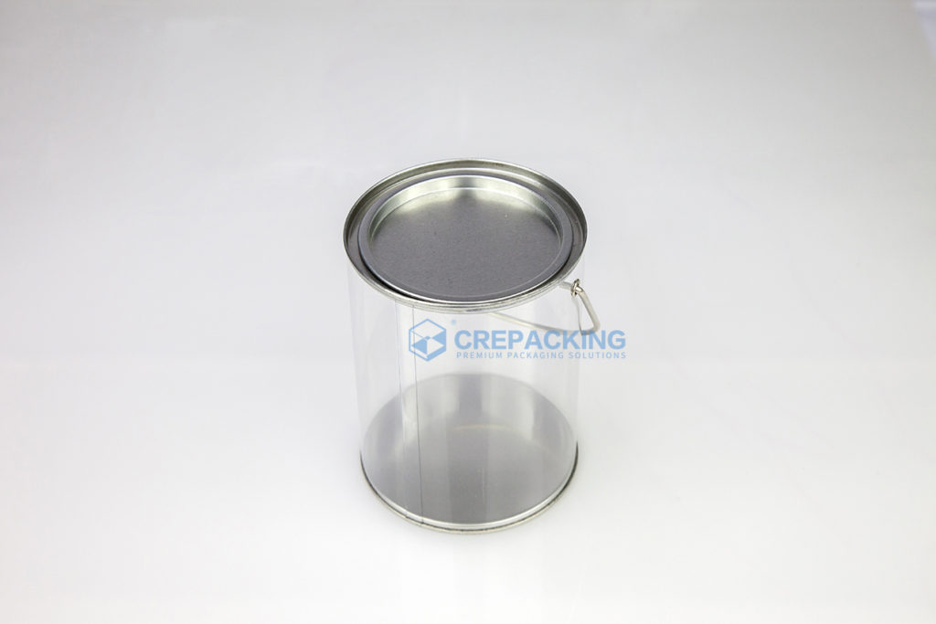 PVC Transparent Round Box with Handle