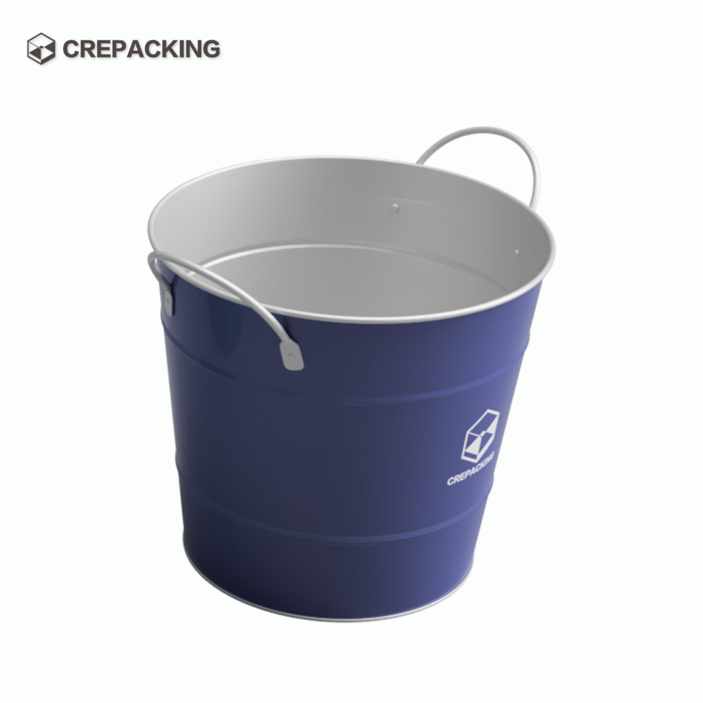 Customizing Tin Ice Bucket with two iron handles