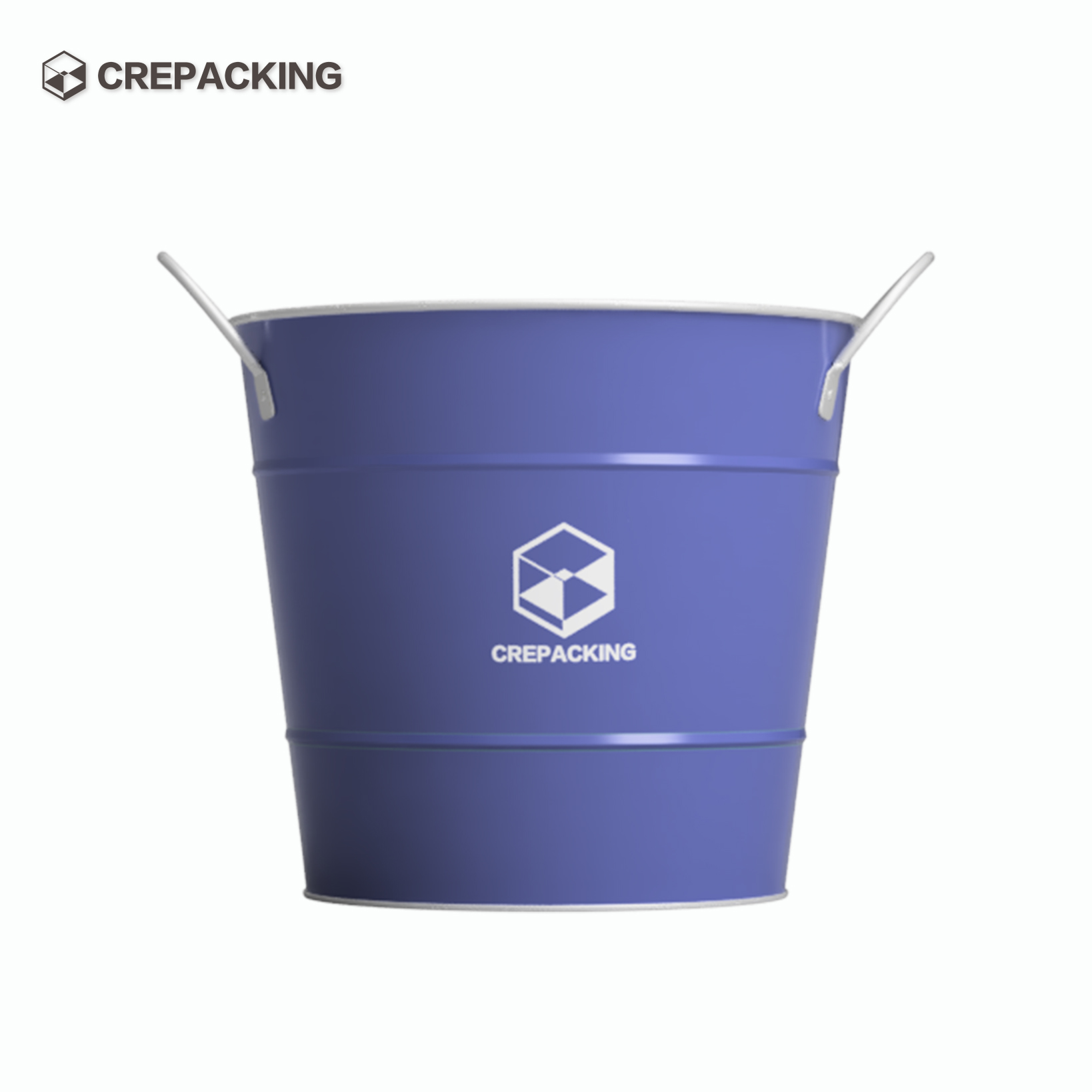 Customizing Tin Ice Bucket with two iron handles