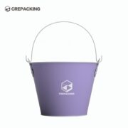 Single handle Tin Ice Bucket with Custom Logo