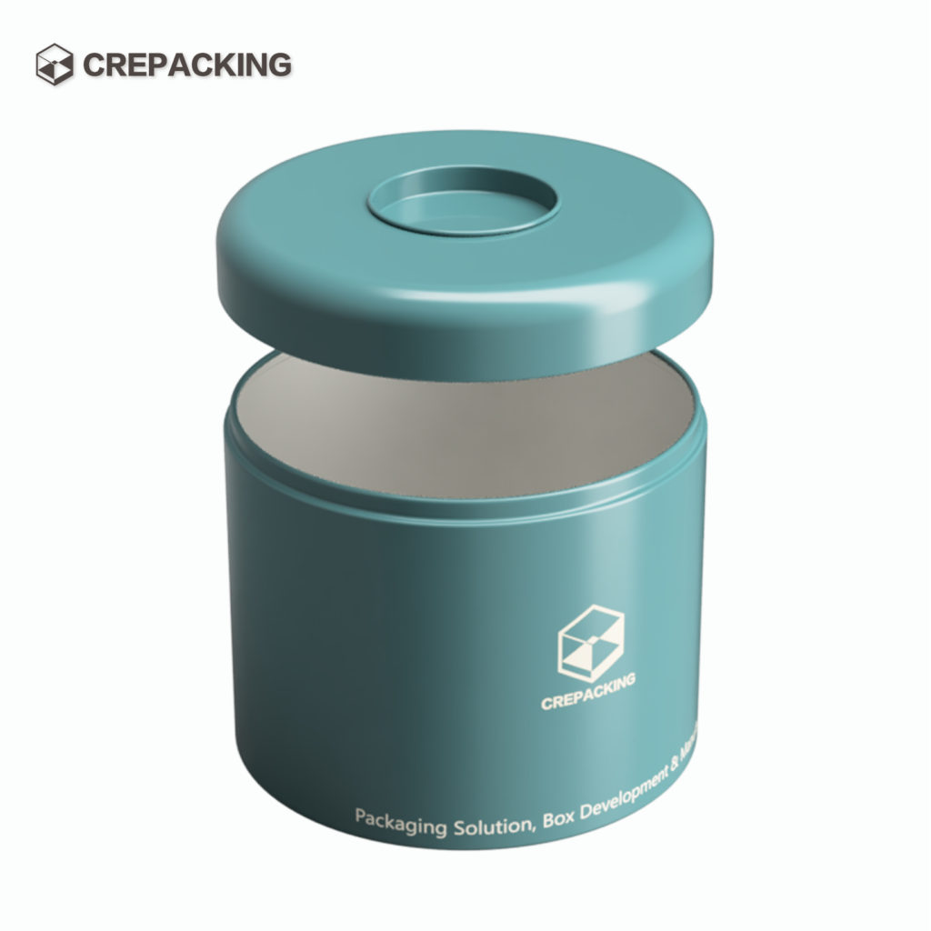 Round cookie box recyclable paper tube