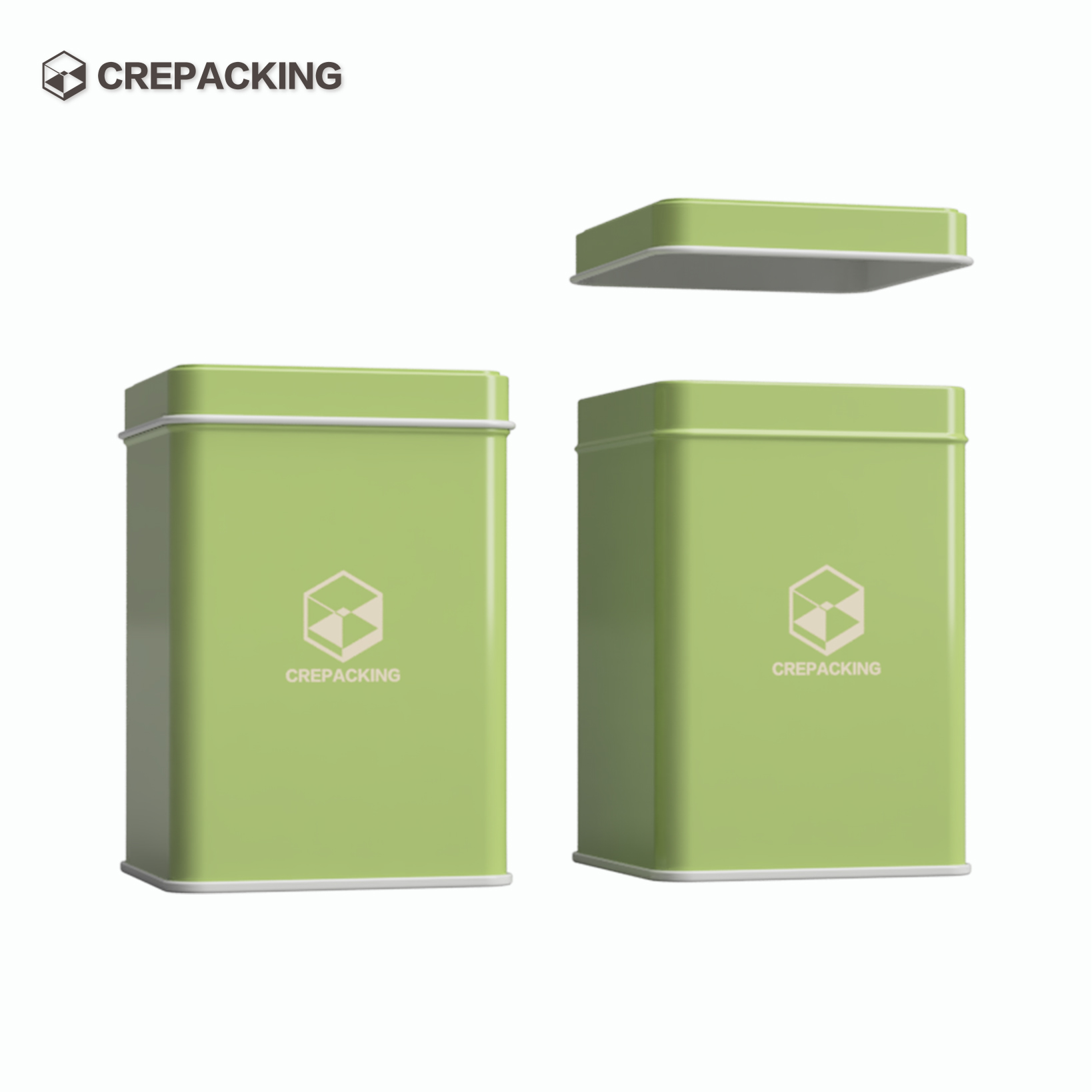 Custom Square Metal Tea Tin Box Packaging