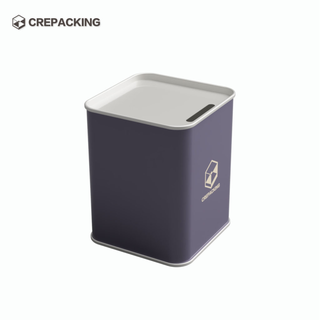 Rectangular Tin Box Large Capacity Money Saving Can